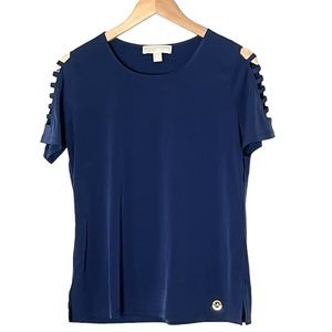 Michael Michael Kors | Like new Ladder sleeve top scoop neck short sleev…